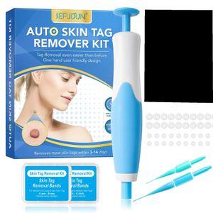 Herramientas de limpieza Accesorios 2 en 1 Auto Skin Tag Remover Kit Micro Skin Tag Dispositivo de eliminación Adulto Mole Mancha Removedor de verrugas Cuidado de la cara Herramientas de belleza Drop 230921