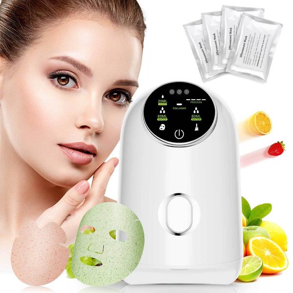 Outils de nettoyage Accessoires DIY Fruit Mask Machine LCD Self-made Mask Maker Naturel Végétal Collagène Peptide Beauté SPA Visage Soins de la Peau Écran Tactile 230915