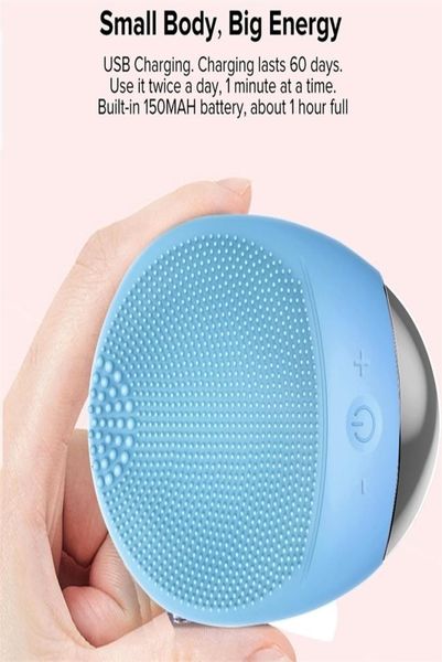 Outils de nettoyage Accessoires Brosse de nettoyage du visage électrique Masseur Vibration ultrasonique Batterie Dispositif de lavage Beauté Outil de soins de la peau 1191321