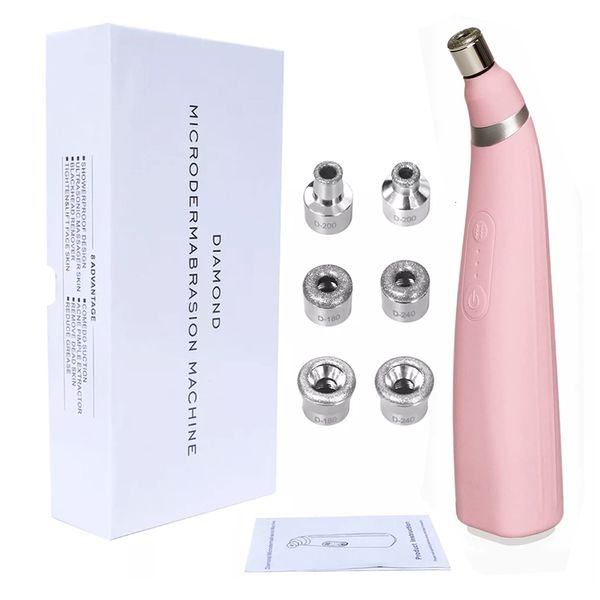 Outils de nettoyage Accessoires Machine de microdermabrasion au diamant portable Élimination des points noirs sous vide pour tonifier la peau Dispositif de traitement anti-âge à domicile 230908