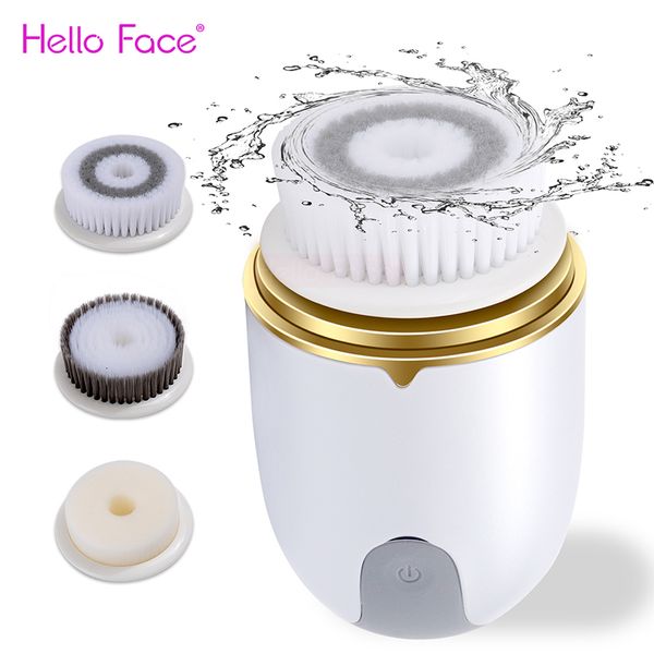 Herramientas de limpieza Accesorios Hello Face Limpiador ultrasónico Cepillo Limpiador eléctrico Cepillo facial 360 Girar Máquina de cepillo automático Herramienta de limpieza profunda 230211