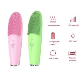 Outils de nettoyage Accessoires Machine de nettoyage en silicone vibration ultrasonique équipement étanche beauté domestique et brosse de santé 231115