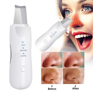 Herramientas de limpieza Accesorios Ultrasónico Skin Scrubber Vibración Cara Espátula Removedor de espinillas Pala Limpia Cavitación Peeling Levantamiento Maquillaje Set 230309