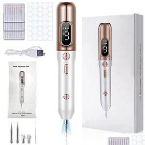 Herramientas de limpieza Accesorios Actualización Mole Pen Etiqueta de piel portátil con 9 niveles de fuerza para la cara Cuerpo Verruga Peca Nevus Tratamiento de manchas D Dhvih