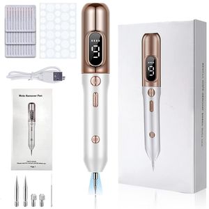 Herramientas de limpieza Accesorios Actualizar Mole Remover Pen Etiqueta de piel portátil con 9 niveles de fuerza para la cara Cuerpo Verruga Freckle Nevus Spot Treatment 230607