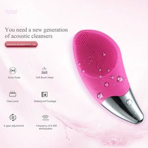 Brosse nettoyante pour le visage électrique étanche : masseur, épurateur, anti-acné - pour un nettoyage en profondeur de la peau