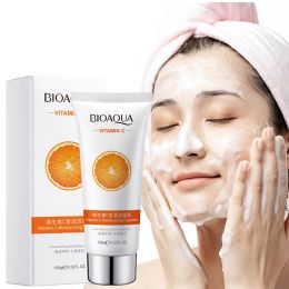 Limpiadores Bioaqua Vitamina C Cleanser facial Cleanes de aceite Retiro de aceite hidratante Desmontaje Blackhead Black Cuidado de la piel Fuerra de la espuma de lavado de la cara