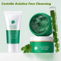 Limpiadores Centella asiatica Facinata Masilla de gel Purifique poros Cleanesidad profunda Hidratante Camiseta Control de aceite Calmante Cuidado de la piel