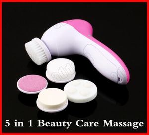 Herramientas de limpieza 5 en 1 Masaje para el cuidado de la belleza Cepillo de limpieza facial eléctrico multifunción Spa Mini Cepillo de masaje para el cuidado de la piel fac6795001