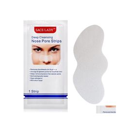 Reinigingsgereedschap Sace Lady Black Dots Mask Nose Strip Blackhead Remover Nasale Sticker Plade voor gezichtshoofd diepe reiniging huidverzorging dro dhxsn