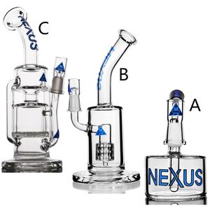 NEXUS Heady Hookahs Verre Bong Pneu Percolateur Recycleur Plate-Forme Pétrolière Conduites D'eau Dabber Rigs Fumer Bubbler Fumée Shisha Accessoires