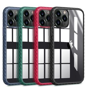 Fundas de teléfono transparentes de acrílico duro, resistentes, antideslizantes, a prueba de golpes, para iPhone 13, 12 Mini, 11 Pro Max, XR, XS, 7, 8 Plus, SE2020