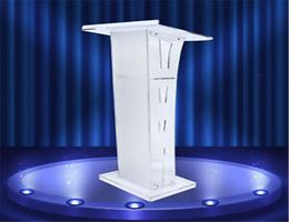 Clair Acrylique Pupitre Podium Plexiglas Chaire Verre Cristal Transparent Acrylique Toastmasters Fête el Cérémonie De Mariage Invité R6257874