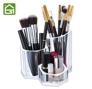 Porte-brosse de maquillage en acrylique transparent, boîte d'organisation cosmétique pour rouge à lèvres, Eyeliner, crayon, vernis à ongles Y2001116168559