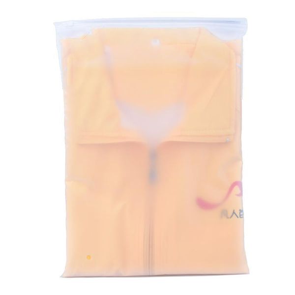 Sac à fermeture éclair en plastique poly transparent et givré, sac d'emballage transparent mat pour vêtements, emballage refermable en mylar pour chaussures plates