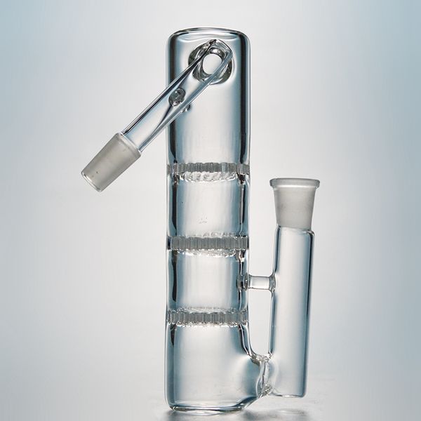 Clear Ashcatcher Kits de herramientas para fumar con 3 filtros Beecomb Perc Glass Ash Catcher 45 90 grados 14 mm 18 mm Junta para tuberías de agua Oil Dab Rigs