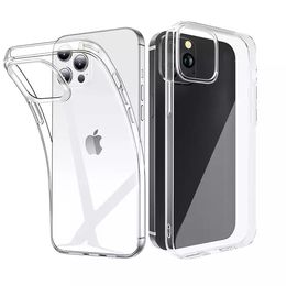 Coque de téléphone à boutons en métal design de luxe Clear Backwall pour coque iphone 14 pro max