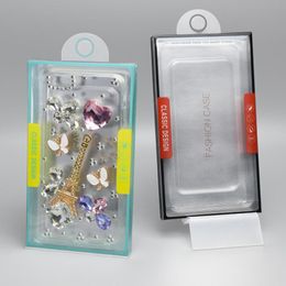 Wissen Zwart PVC Plastic Retail Packaging Package Box voor iPhone 13 11 PRO XR XS MAX 6S 7 8 SAMUSNG S20 S10 S9 PLUS Telefoonhoes