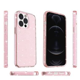 Clear Bling Glitter Draadloos opladen telefoonhoesjes voor iPhone 15 14 13 12 11 pro max plus hoge transparante harde magnetische hoes