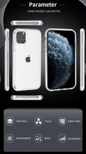 Clear Blink Simple iPhone Case Transparent Coloré Lumineux Translucide Souple Silicone Étuis Mince Antichoc Pare-chocs Pour iPhone 11 12 13 14 15 Plus Pro Max