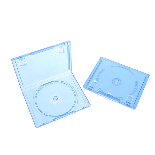 Clear Blue CD Discs Storage Cover Bracket Box para P5 PS5 PS4 Game Single Disk Holder Case Reemplazo Fedex DHL UPS ENVÍO GRATIS