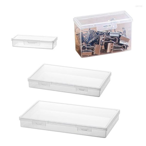 Caja de almacenamiento de lápices de pintura de pincel transparente, contenedor de bolígrafo de acuarela, herramientas de dibujo, papelería de plástico resistente