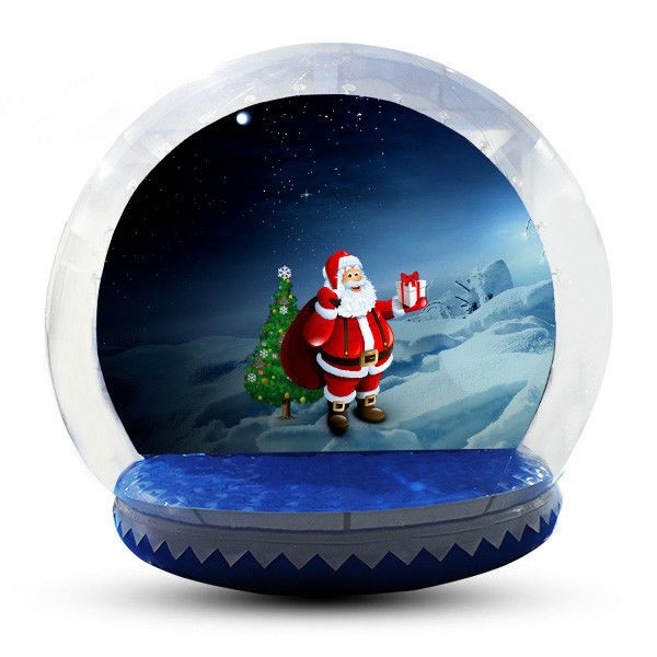 Dôme à bulles transparent, boule à neige gonflable de noël, cabine Photo, toile de fond personnalisée, avec pompe, les gens vont à l'intérieur, en vente