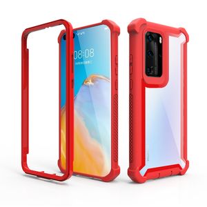 Clear Bumper Case para LG Stylo7 6 5 4G 5G K62 Q62 K52 Q52 K51 G8 ThinQ Fashion Style Hybrid Dual Layer cubierta trasera de acrílico a prueba de golpes con bolsas de aire