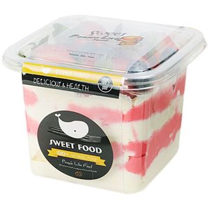 Boîte à gâteaux transparente boîtes à Cupcake en plastique carré Transparent avec couvercle yaourt pouding fournitures de fête de mariage