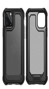 Étuis de téléphone design en fibre de carbone transparent pour iPhone 14 13 12 11 Plus Pro Max Mini Samsung Galaxy S20 Ultra hybride pare-chocs mobile dur 9736827