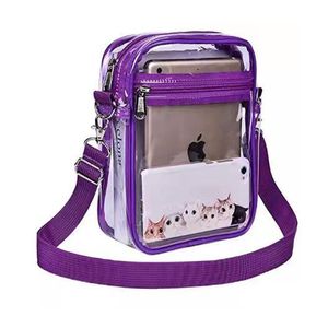 Clear Crossbody Bag Stadium goedgekeurde transparante portemonnee tas voor concerten sportevenementen