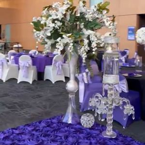 Cristal clair Fleur Présentoir Fleur Stand Vase Centres De Table De Mariage Décoratif Fleur Artificielle Table Centre De Table imake953