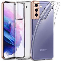 Étui de téléphone en silicone en cristal clair pour Samsung Galaxy S20 FE S21 S22 S23 S10 S8 S9 REMARQUE 10 plus 9 8 20 COURTURE ULTRA MINE