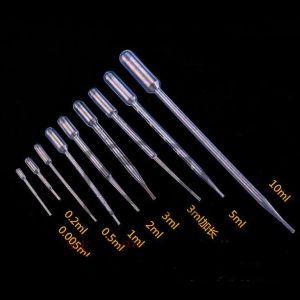 Pipettes de transfert graduées en plastique jetable transparent Pasteur Pipettes de transfert graduées pour laboratoire scolaire 1 ml 2 ml 3 ml 5 ml 10 ml