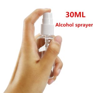 Duidelijke lege alcoholsprayfles make-up gezicht lotion verstuiver 30 ml monster flessen parfum navulbare sproeier gratis schip 20pcs