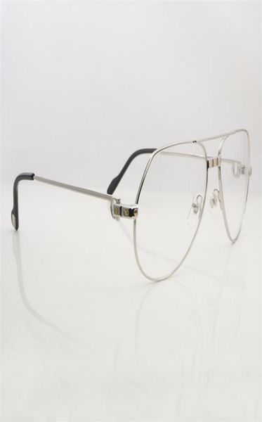 Monturas para gafas transparentes para hombre, gafas graduadas de diseñador de Metal sin montura, Espejuelos Mujer5739082