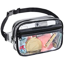 Clear Fanny Pack Stadium Approved Waist Bag Pack Sacs de ceinture transparents Sacs à main pour femmes hommes