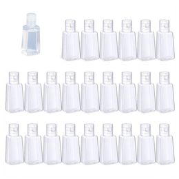 30 ml 60 ml doorzichtige flip-dopfles Lege handdesinfecterende flessen Hervulbare plastic container Transparante verpakking