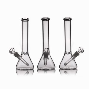 Clear Glass Bong Beaker basis waterpijpen Waterpijpen bongs ijsvanger dikte 11 inch