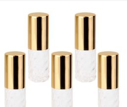 Clear Glass Essential Oil Roller Flessen met Gouden Deksel Aromatherapie Parfums Lippenbalsems Roll on Flessen Clear Glass Essential Oil Roller