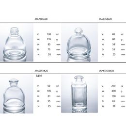 Botellas de aerosol de atomizador de niebla fina de vidrio transparente, botella de perfume recargable, botellas de fragancia de botella de atomizador de perfume de vidrio vacío