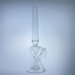 narguilé en verre transparent x bong nouveau design 19 pouces recycler le joint de 18 mm
