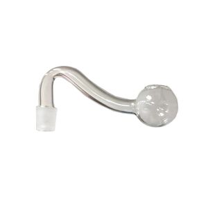 Helder Glas Oliebrander 10mm Mannelijke Kom Roken Branders Pijpen Down stem 90 Graden Gezamenlijke voor Waterpijp waterpijpen Dab Water Bubblers