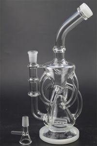 Clear Glass Recycler Bong Oil DAB Rig Rookpijp Hookah 14mm Vrouwelijke Gezamenlijke Tobacco-accessoires