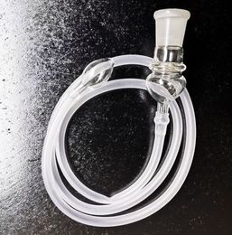 Clear Glass Vaporizer Whip for Replacement Diameter 18mm Snuff Snorter Vaporizer Hose 39 Inch Long Pipe Parts Cleaner Mouth Tips jmflowshop