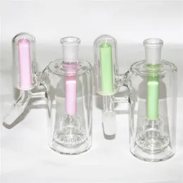 Clear Hookahs Ash Catcher Bong Accesorios Reciclador Dab Rig Fumar Hookah 14mm 18mm Junta en línea Rajada Difusor Glass Water Bongs Ashcatcher