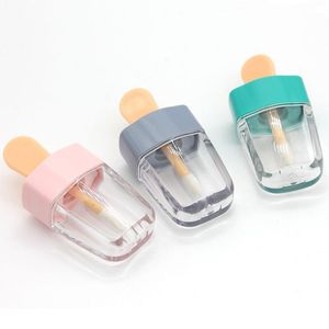 Clear Ice Cream Lipgloss Tube - 6ml DIY Container voor Cosmetica met Applicator Wand, Draagbaar en Herbruikbaar Heheo
