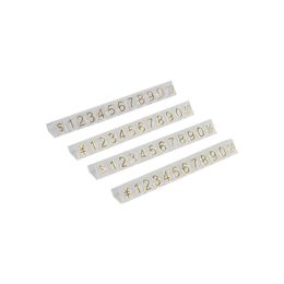 Números de acabado de precios de pantalla LED de plástico transparente para joyería