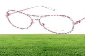 Lunettes transparentes NOUVELLES Lunettes de soleil Loues de soleil Tendies Mirror plat Nouveau Rhinestone Ladies Trend Flat Mirror Europe et Amérique Big Brand AN8993036