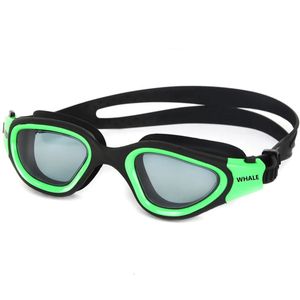 Clear Lens Swimming Goggles Adult Anti-Fog UV Protection for Men Femmes Femmes étanches de nage en silicone réglable dans la piscine 240417